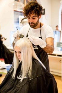 L´ORÉAL preps for event - seminar in Umeå on the 18 th of November, 2017. Hair cut by Simon Raby , hair colour by Elias Antonios from (L´ORÉAL proffesional)